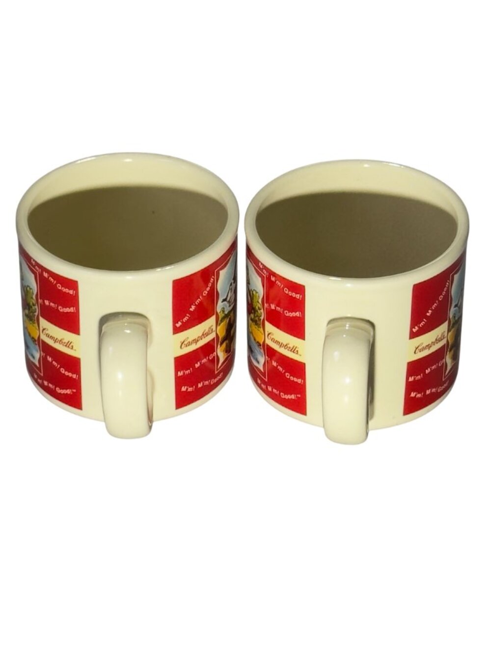 Set Of 2 Campbells Houston Harvest Ceramic Kids Mugs Vintage 1998 - Picture 7 of 11